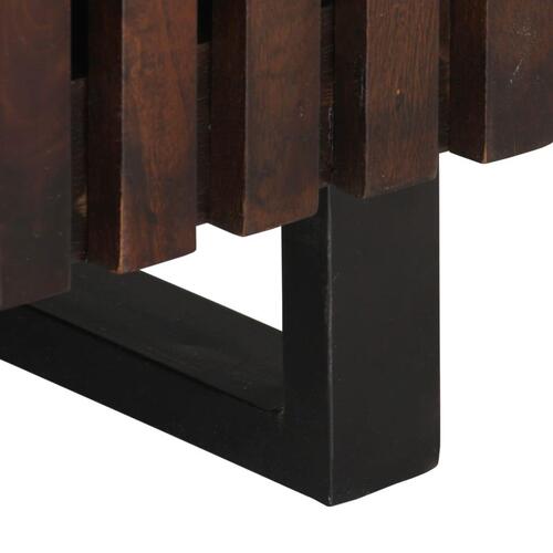 Sofabord 100x55x40 cm massivt mangotræ brun