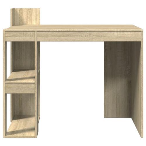 Skrivebord 103,5x56,5x94 cm konstrueret træ sonoma-eg