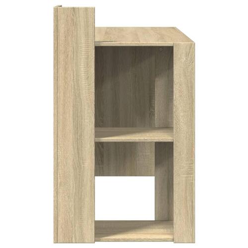 Skrivebord 103,5x56,5x94 cm konstrueret træ sonoma-eg