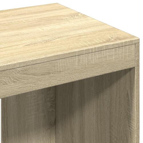 Skrivebord 103,5x56,5x94 cm konstrueret træ sonoma-eg