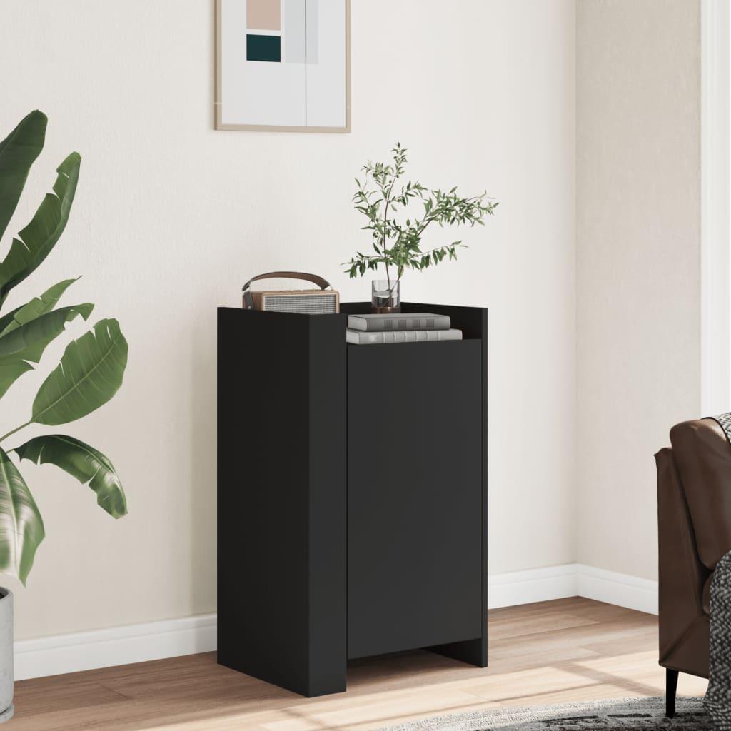 Skænk 45×35×75 cm i konstrueret træ - sort billede