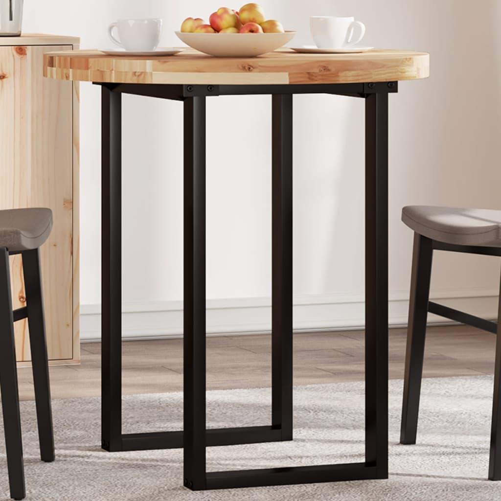 Bordplade Ø70x4 cm rund massivt akacietræ