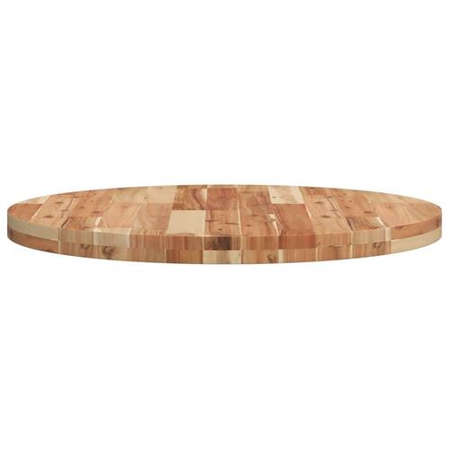 Bordplade Ø70x4 cm rund massivt akacietræ