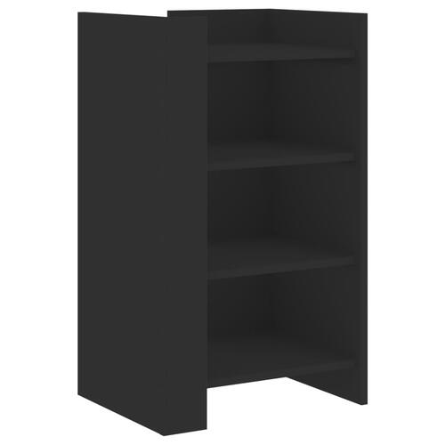 Skænk 45x35x75 cm konstrueret træ sort