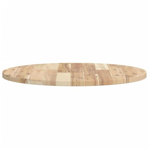 Bordplade Ø80x2 cm rund massivt akacietræ