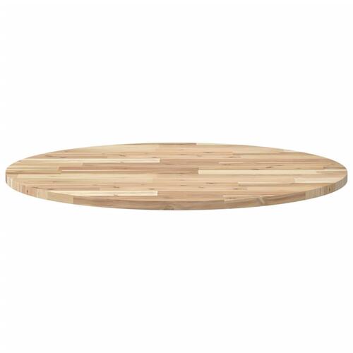 Bordplade Ø80x2 cm rund massivt akacietræ