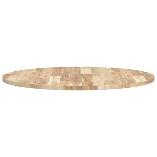 Bordplade Ø80x2 cm rund massivt akacietræ