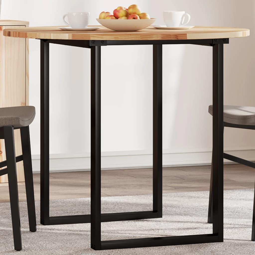 Bordplade Ø90x2 cm rund massivt akacietræ