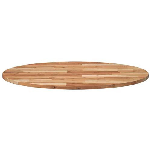 Bordplade Ø90x2 cm rund massivt akacietræ