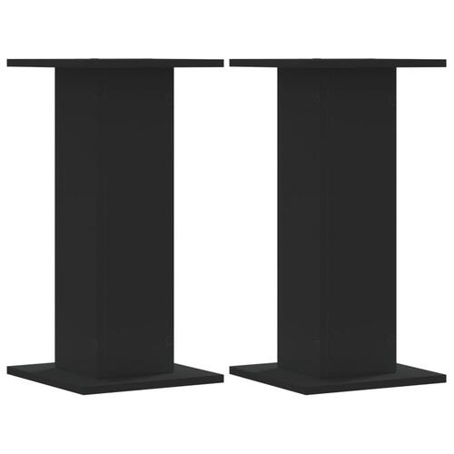 Højtalerstativer 2 stk. 30x30x60 cm konstrueret træ sort