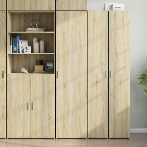 Højskab 40x42,5x185 cm konstrueret træ sonoma-eg