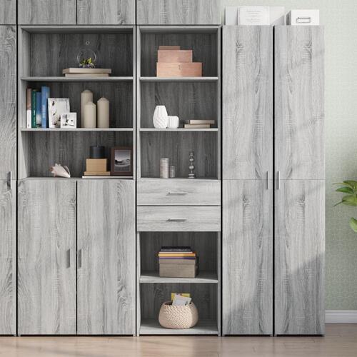 Skab 50x42,5x185 cm konstrueret træ sonoma-eg