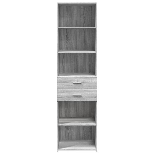 Skab 50x42,5x185 cm konstrueret træ sonoma-eg