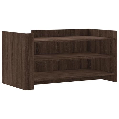 Sofabord 100x50x50 cm konstrueret træ brunt eg