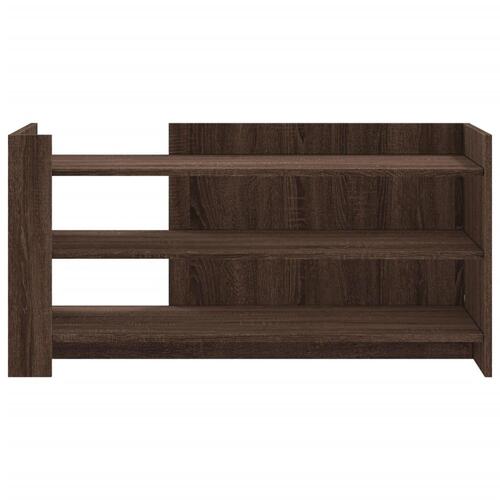 Sofabord 100x50x50 cm konstrueret træ brunt eg