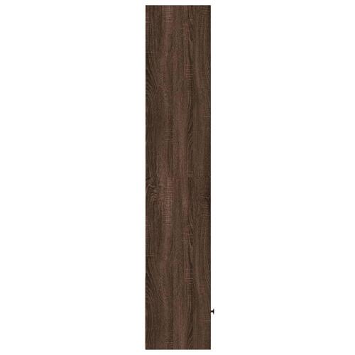 Bogreol 40x36x189 cm konstrueret træ brun egetræsfarve