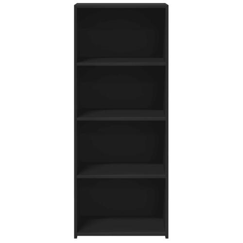 Reol 50x41x124 cm konstrueret træ sort