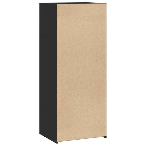 Reol 50x41x124 cm konstrueret træ sort