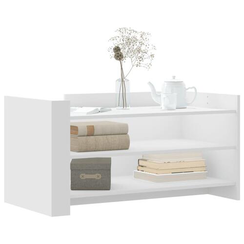 Sofabord 100x50x50 cm konstrueret træ hvid