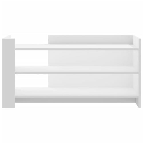 Sofabord 100x50x50 cm konstrueret træ hvid