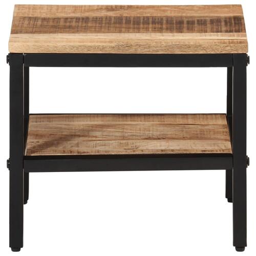 Sofabord 35x35x30 cm massivt ru mangotræ