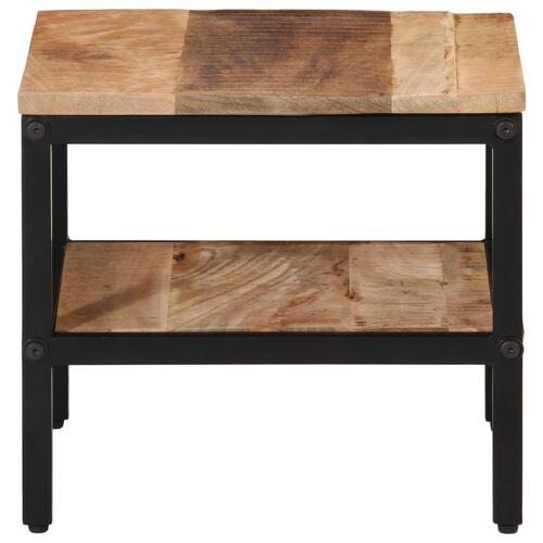 Sofabord 35x35x30 cm massivt ru mangotræ