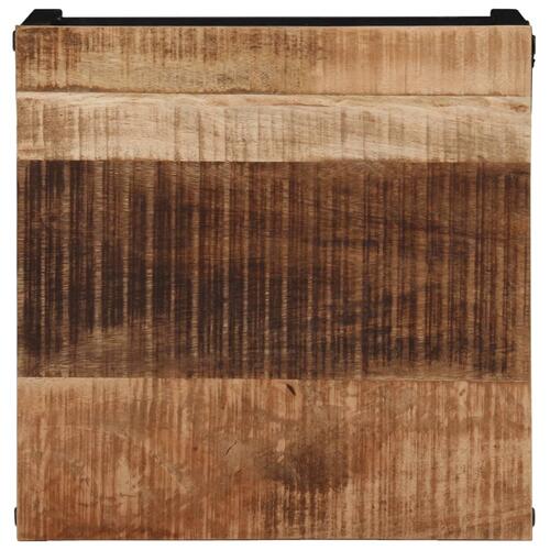 Sofabord 35x35x30 cm massivt ru mangotræ