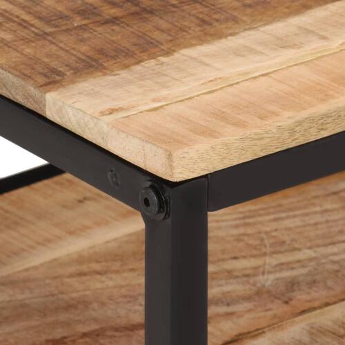 Sofabord 35x35x30 cm massivt ru mangotræ