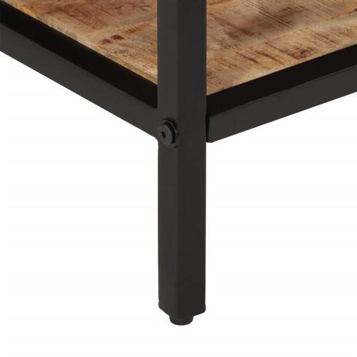 Sofabord 35x35x30 cm massivt ru mangotræ