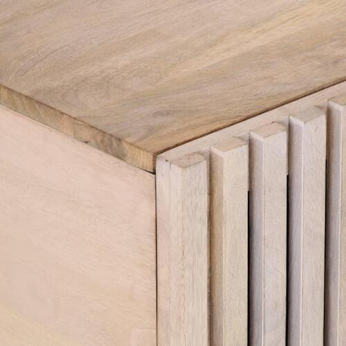 Sofabord 100x55x40 cm massivt mangotræ hvid