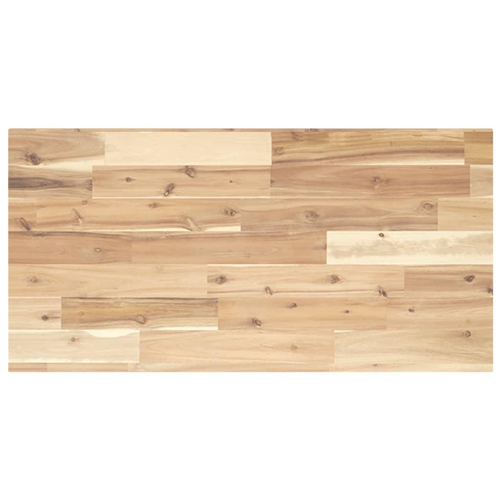 Bordplade til toiletbord 100×40×2 cm - ubehandlet massivt akacietræ billede