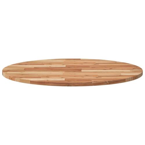 Bordplade Ø80x2 cm rund massivt akacietræ