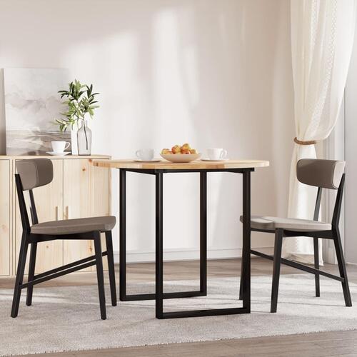 Bordplade Ø90x2 cm rund massivt akacietræ