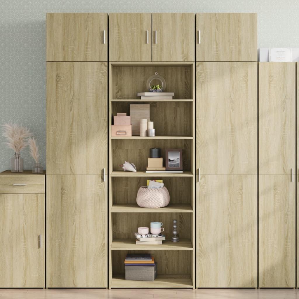 Reol 70x41x185 cm konstrueret træ sonoma-eg