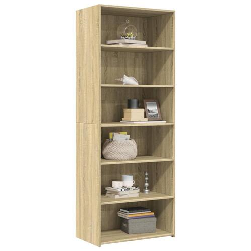 Reol 70x41x185 cm konstrueret træ sonoma-eg