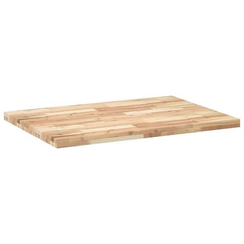 Bordplade 80x70x4 cm rektangulær massivt akacietræ