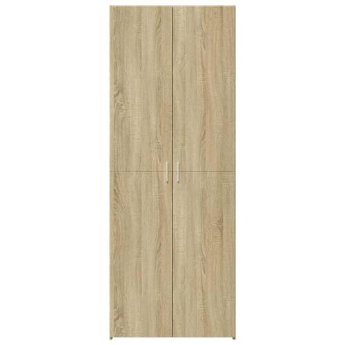 Skab 80x42,5x185 cm konstrueret træ sonoma-eg