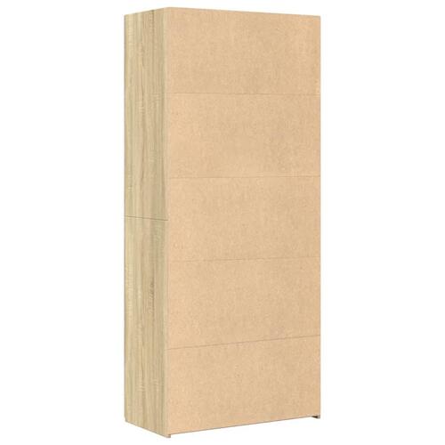 Skab 80x42,5x185 cm konstrueret træ sonoma-eg