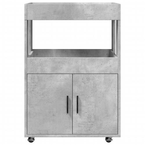 Barvogn 60x39,5x89 cm konstrueret træ betongrå
