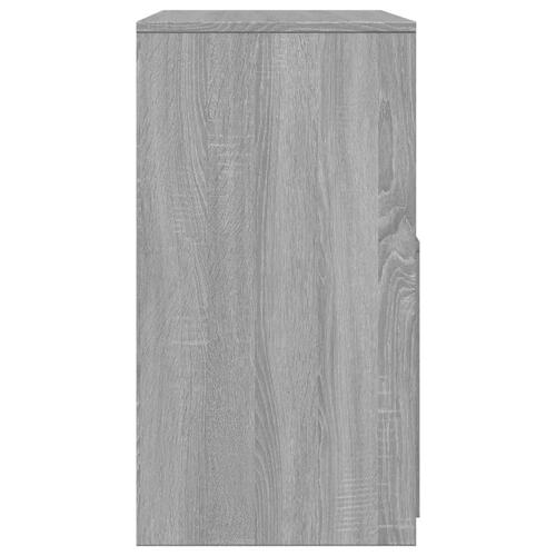 Kosmetikbord med skammel 60x40x113,5 cm grå sonoma-eg