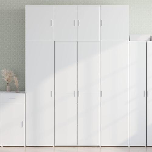 Skab 80x42,5x249 cm konstrueret træ hvid