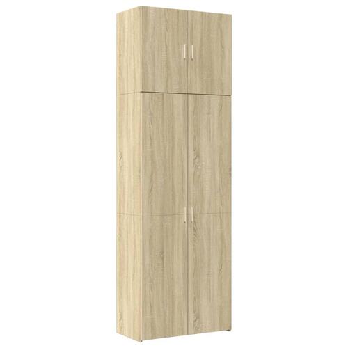 Skab 80x42,5x249 cm konstrueret træ sonoma-eg