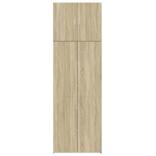 Skab 80x42,5x249 cm konstrueret træ sonoma-eg