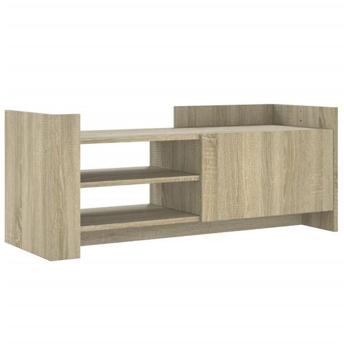 Tv-bord 100x35x40 cm konstrueret træ sonoma-eg