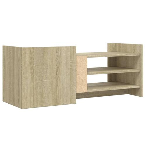 Tv-bord 100x35x40 cm konstrueret træ sonoma-eg
