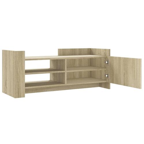 Tv-bord 100x35x40 cm konstrueret træ sonoma-eg