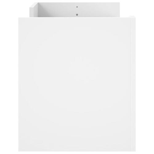 Tv-bord 100x35x40 cm konstrueret træ hvid