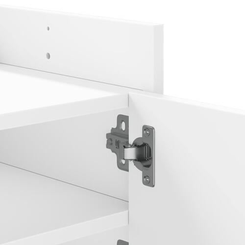 Tv-bord 100x35x40 cm konstrueret træ hvid