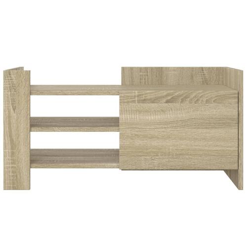 Tv-bord 80x35x40 cm konstrueret træ sonoma-eg