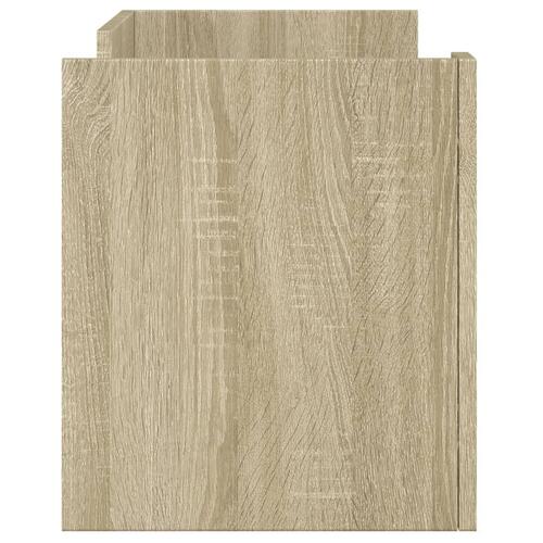 Tv-bord 80x35x40 cm konstrueret træ sonoma-eg